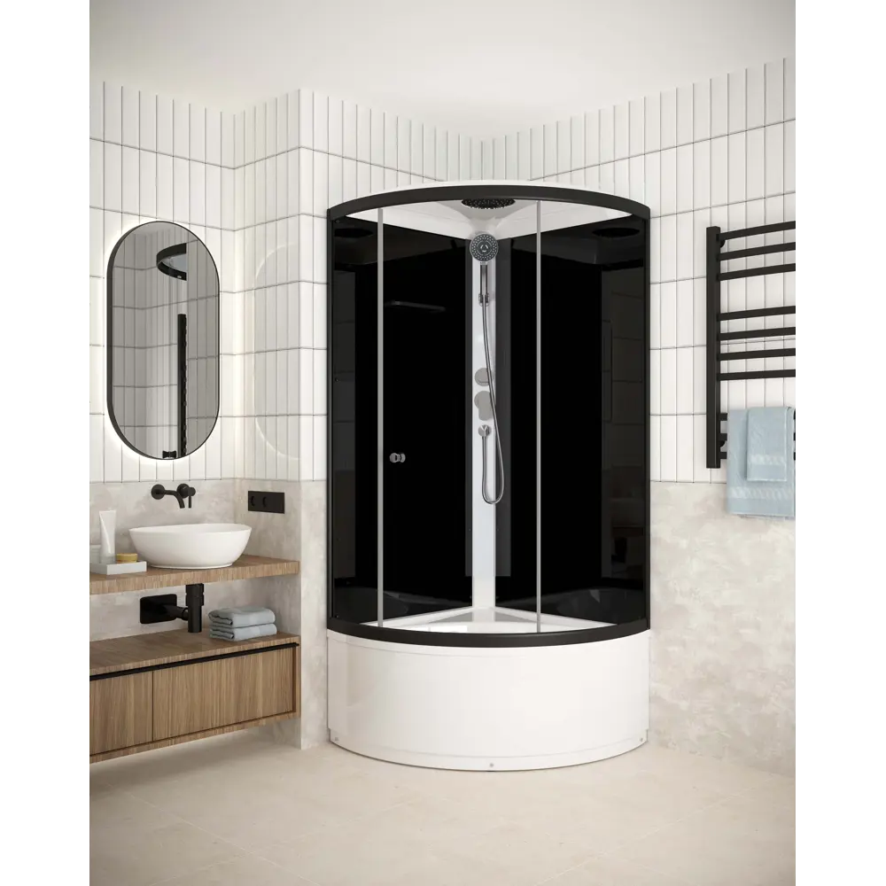 DOMANI-SPA Simple — душевая кабина 1/4 круга с гидромассажем 87210061 STLM-0997367 - Вид №5