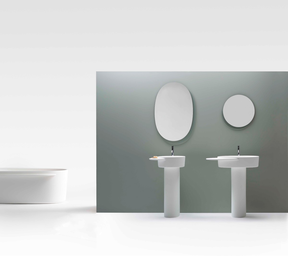 Ex.T Plateau S Настенное зеркало EXSPSPLAT/GREY - Вид №2