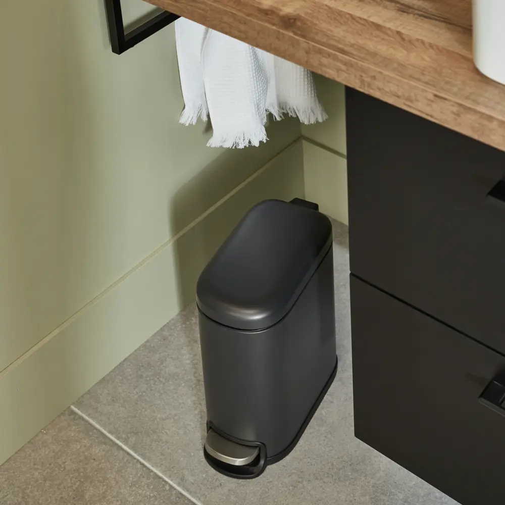 Контейнер для мусора Sensea Remix Slim 5 л цвет чёрный STLM-2076312 - Вид №12