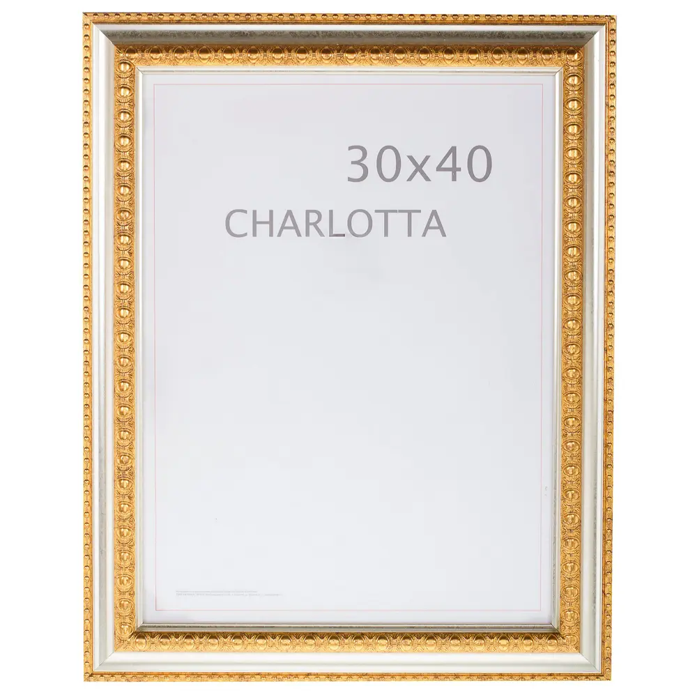 Рамка Charlotta 30x40 см пластик цвет золото 11911686 STLM-2191344 Santreyd 