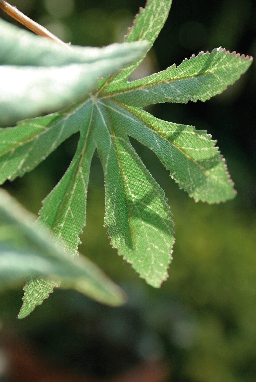 5380 883 a2 Искусственная ветка клена, 114 см, зеленая H-andreas  - Вид №1