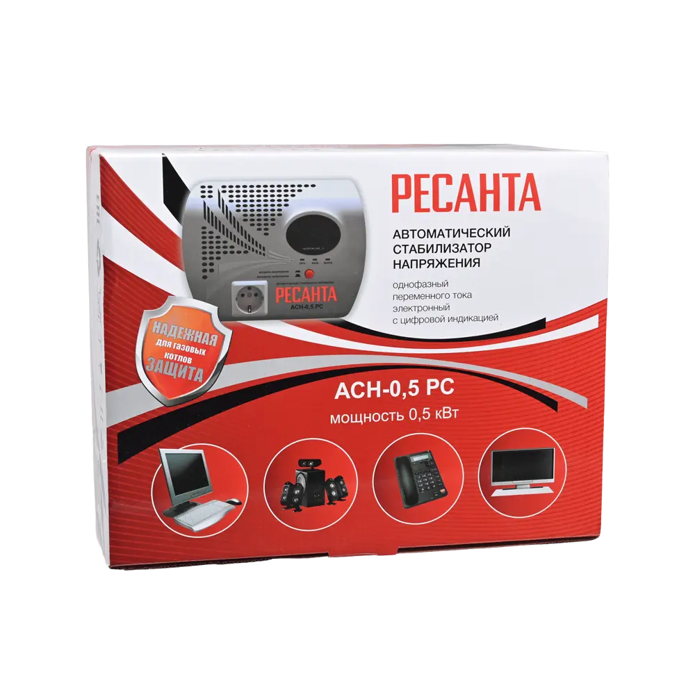 Стабилизатор напряжения Ресанта АСН-0.5 РС 0.5 кВт STLM-2211913 - Вид №15