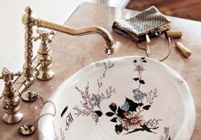 Gentry Home Таз большой белый Victorian Incalux GH103347 - Вид №1