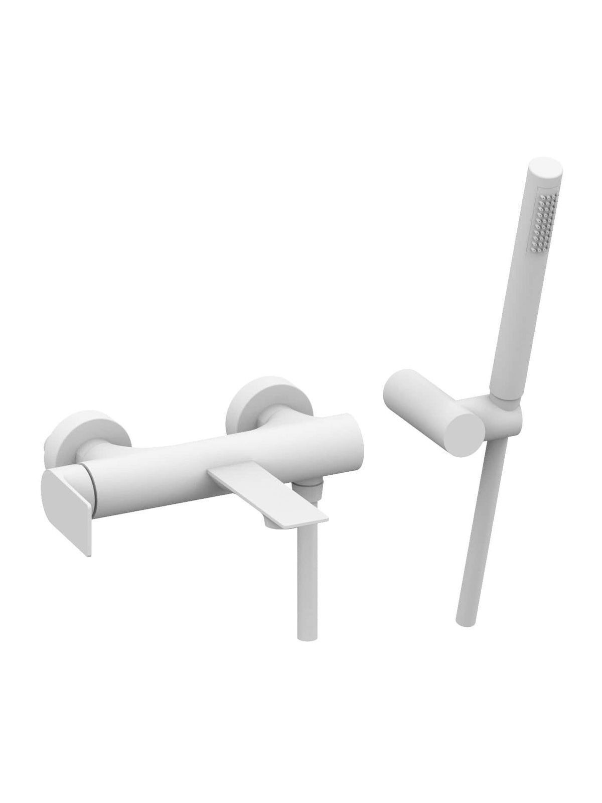 Настенный смеситель для ванны с ручным душем Rubinetterie Frattini Нарцисс ARCH-00106008 - Вид №12