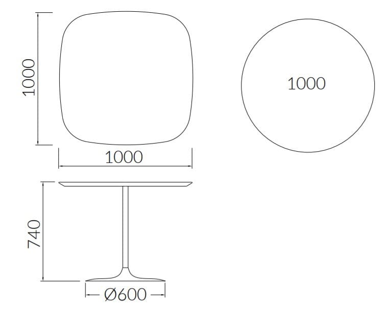 Круглый ламинированный стол ALMA DESIGN Малена ARCH-00144993 - Вид №6