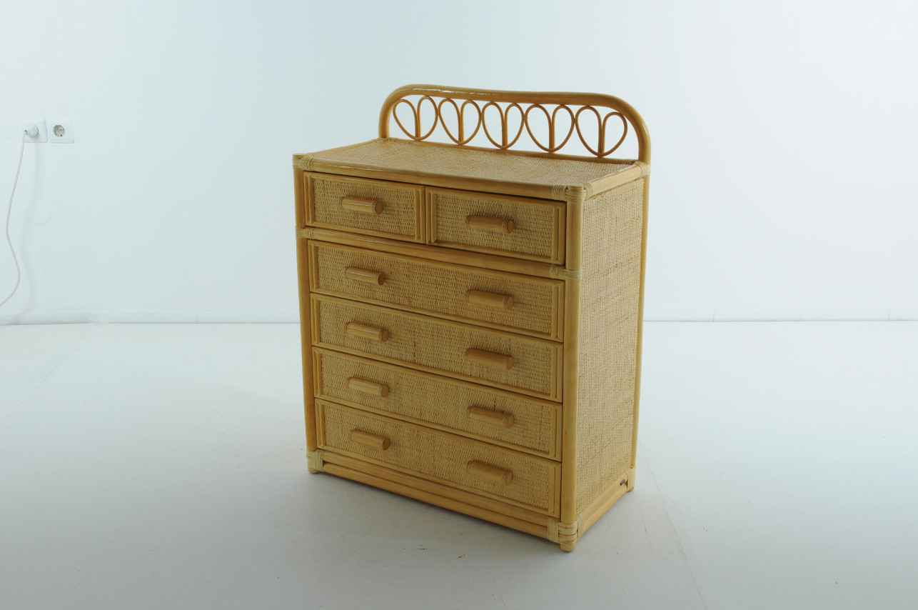 Комод из ротанга бежевый "Мед" 08/06 VINOTTI  00-3885284 Бежевый  - Вид №1