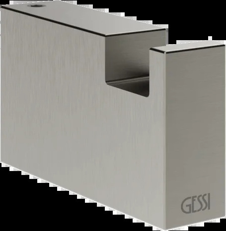 Крючок для халата 20921 147 Gessi Rettangolo k ХРОМИРОВАННЫЙ МАТОВЫЙ