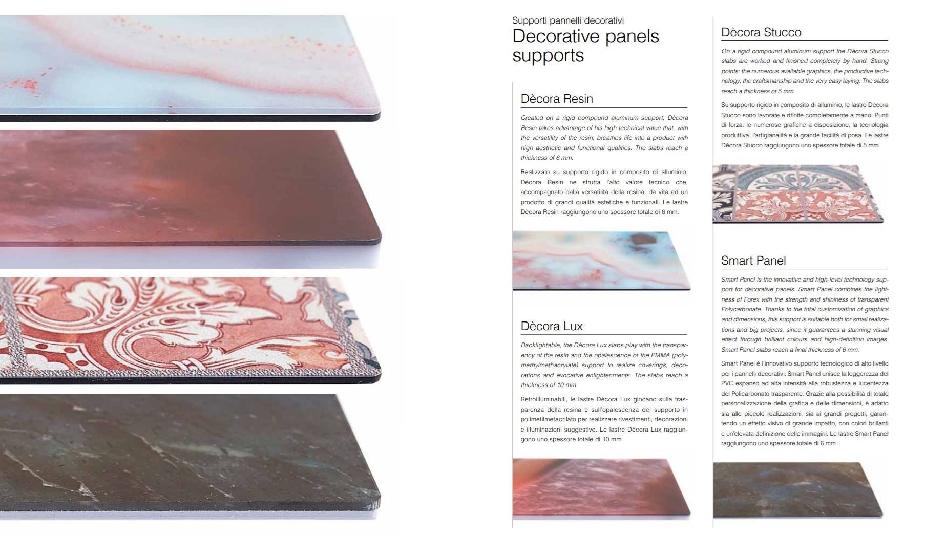 Декоративная панель из алюминия, стекла или ПММА Tecnografica New Surfaces ARCH-00003411