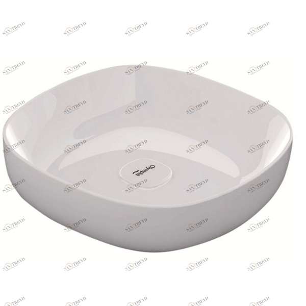 MET42O4001 Накладная раковина на столешницу  квадратная Olympia Ceramica 