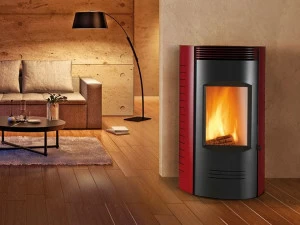 CAMINETTI MONTEGRAPPA Настенная стальная дровяная печь Ronde