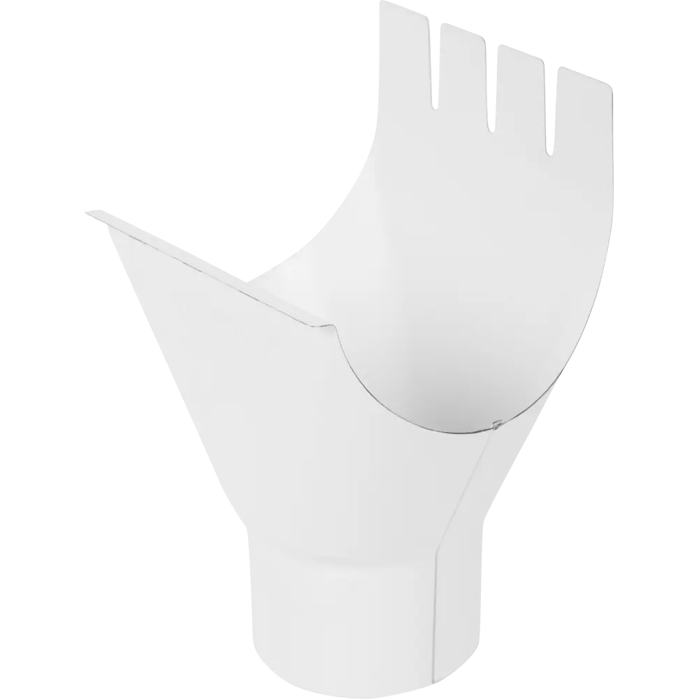 10011010 Воронка 125x90 мм цвет белый STLM-1016129 ИНТЕРПРОФИЛЬ 