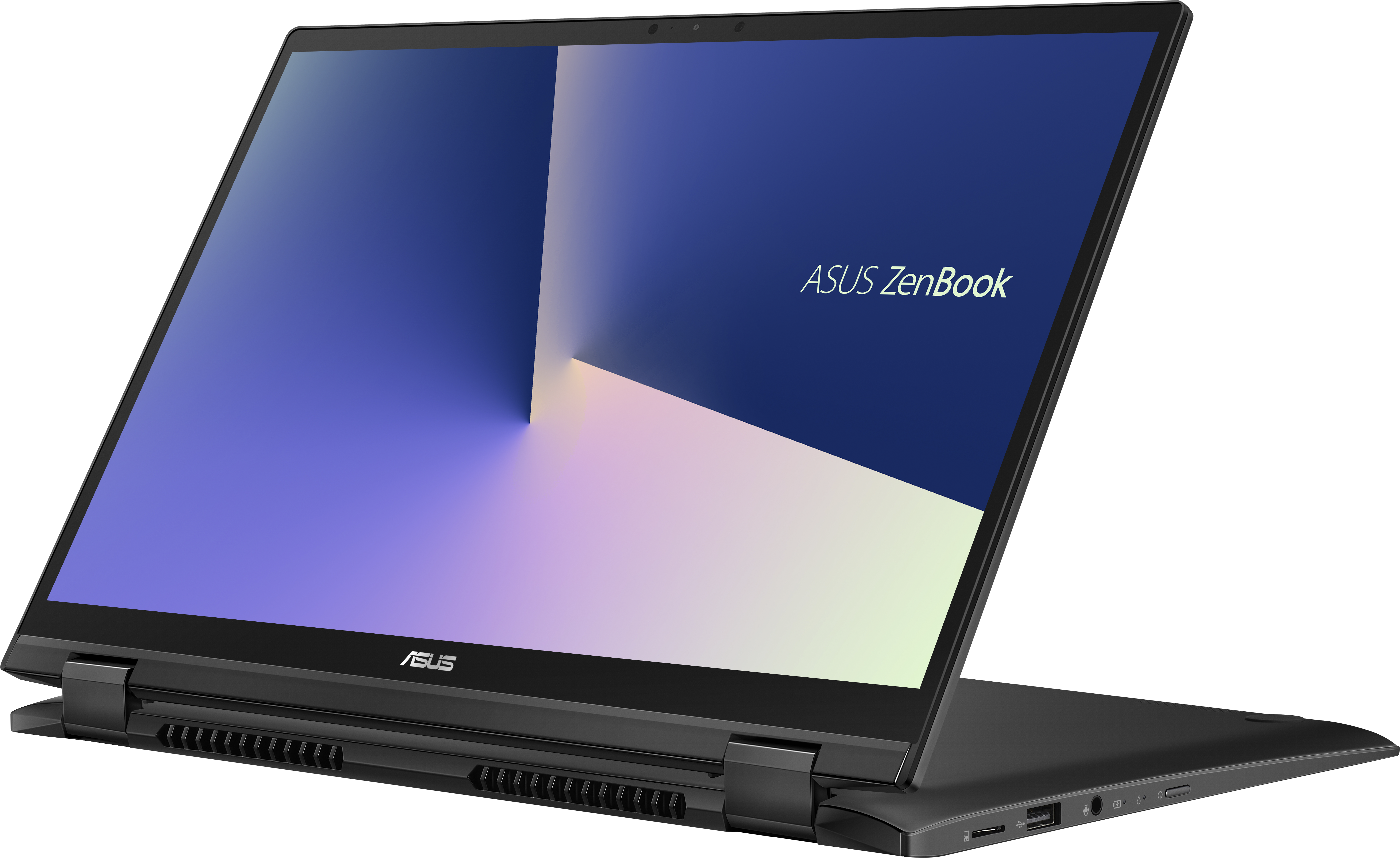 90NB0NW1-M00570 ux463fa-ai043t flip touch +stylus+bag+cable xmas 14"(1920x1080 ips)/touch/intel core i5 10210u(1.6ghz)/8192mb/256ssdgb/nodvd/int:intel uhd graphics 620/cam/bt/wifi/war 1y/1.4kg/gun grey/w10 + screenpad ASUS Santreyd  - Вид №9