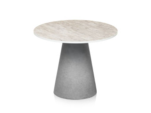 Круглый бетонный журнальный столик