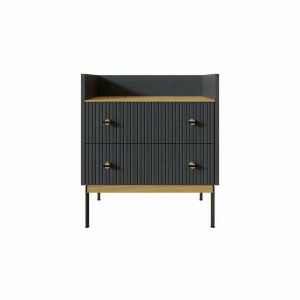 Тумба высокая с полкой 71х64 см серая Land BRAGIN DESIGN LIVING 00-3862480 Серый