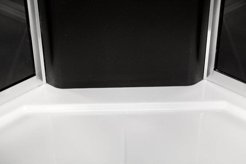 ЕМ1512 L LED Душевая кабина DETO Серия EM BМ4510 с гм. и эл. BLACK - Вид №7