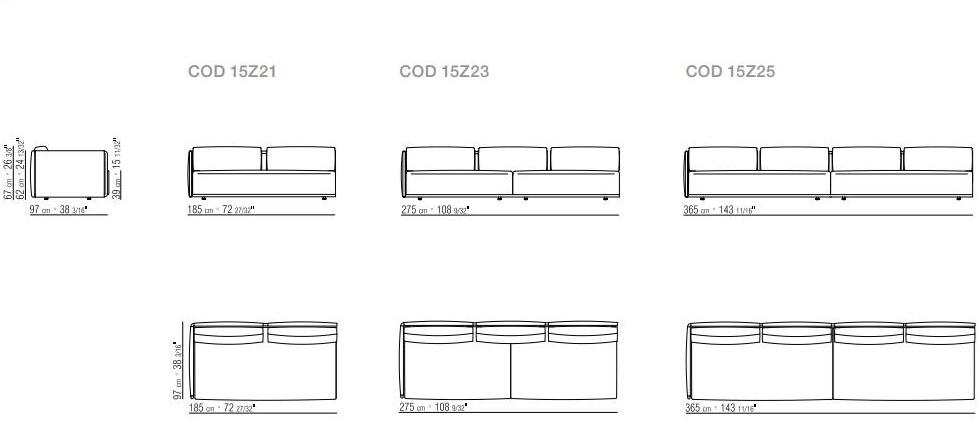 Flexform Модульный тканевый диван с шезлонгом Edmond sun-id-1482006 - Вид №4