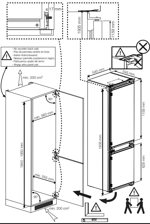 9973261 Встраиваемый холодильник Indesit IBH 20 STDN-0093473 - Вид №11