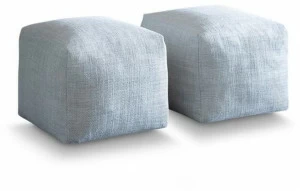 Saba Italia Квадратный пуф со съемным чехлом из ткани Pixel