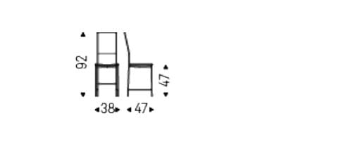 Кожаный стул Cattelan italia ALESSIA ARCH-00056723 - Вид №7
