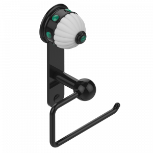 A1J-538A Бумагодержатель настенный без крышки Thg-paris Amboise с малахитом Покрытие PVD бронза