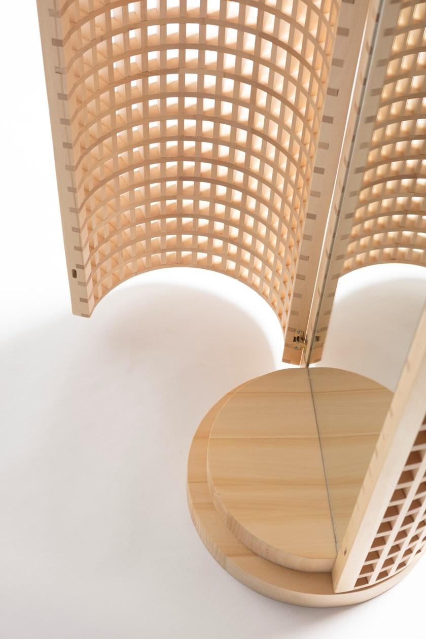 Medulum Напольное зеркало на базе из липы Carabottino Car.mir  - Вид №2