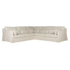 Диван угловой Sara, молочный
