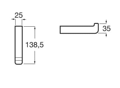 Металлический запасной держатель рулона Roca время ARCH-00060766 - Вид №5