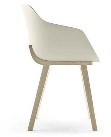 ALKI Экологический пластиковый стул с подлокотниками Kuskoa bi sun-id-1373710 - Вид №3