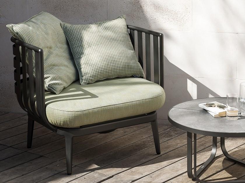 RODA Садовое кресло из алюминия и ткани с подлокотниками Thea sun-id-1462830 - Вид №1