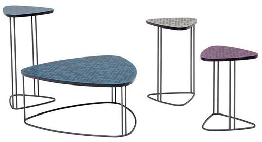 Tonin Casa Треугольный журнальный столик из мдф для гостиной  T6235 - t6236  - Вид №2