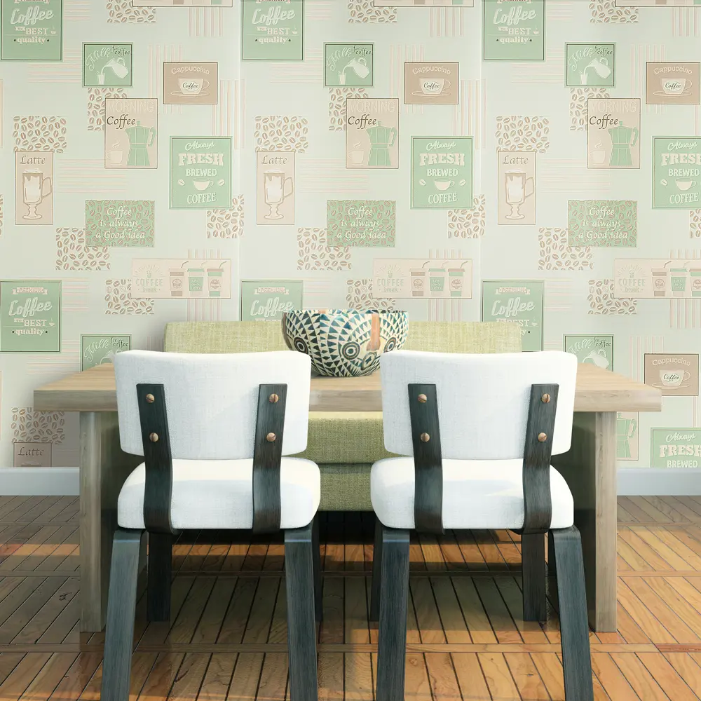 Обои виниловые Мокко зелёные 0.53 м 355 11 Santreyd STLM-2035335 - Вид №3