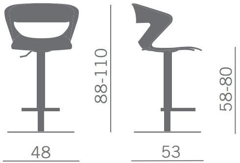 Kastel Офисный табурет с подставкой для ног Kicca sun-id-1462054 - Вид №4