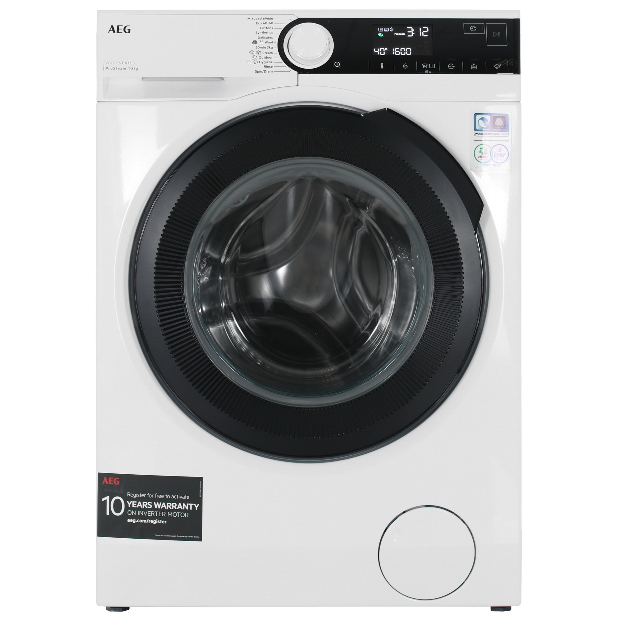 9120470 Стиральная машина AEG LFR73864BE белый STDN-0045677