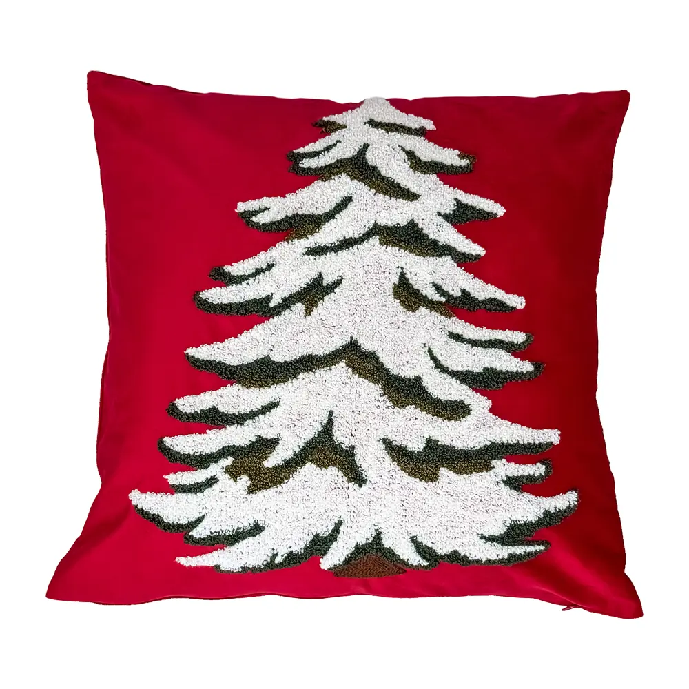 Декоративная подушка LINEN WAY Елочка 45×45 см красная 89434263 STLM-1581734