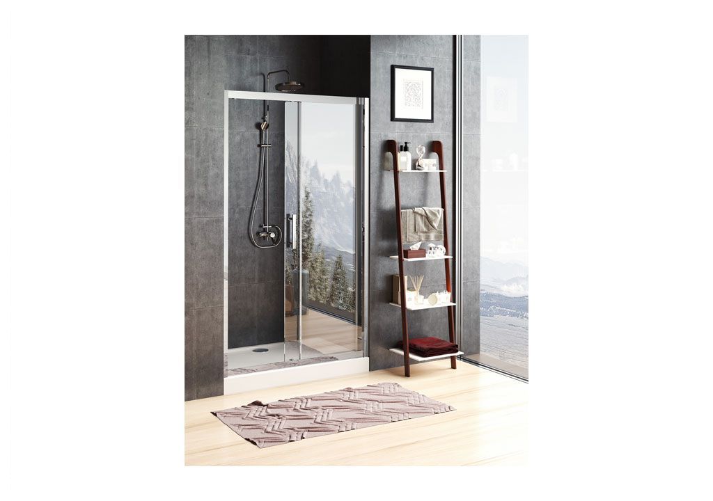 Душевая дверь Aquanet Delta NPE6121 120, прозрачное стекло 00183214 - Вид №1