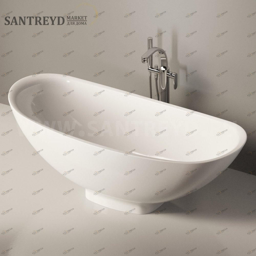 Ванна свободностоящая IOS белая Ceramica Flaminia IO e SI IO70SM9016