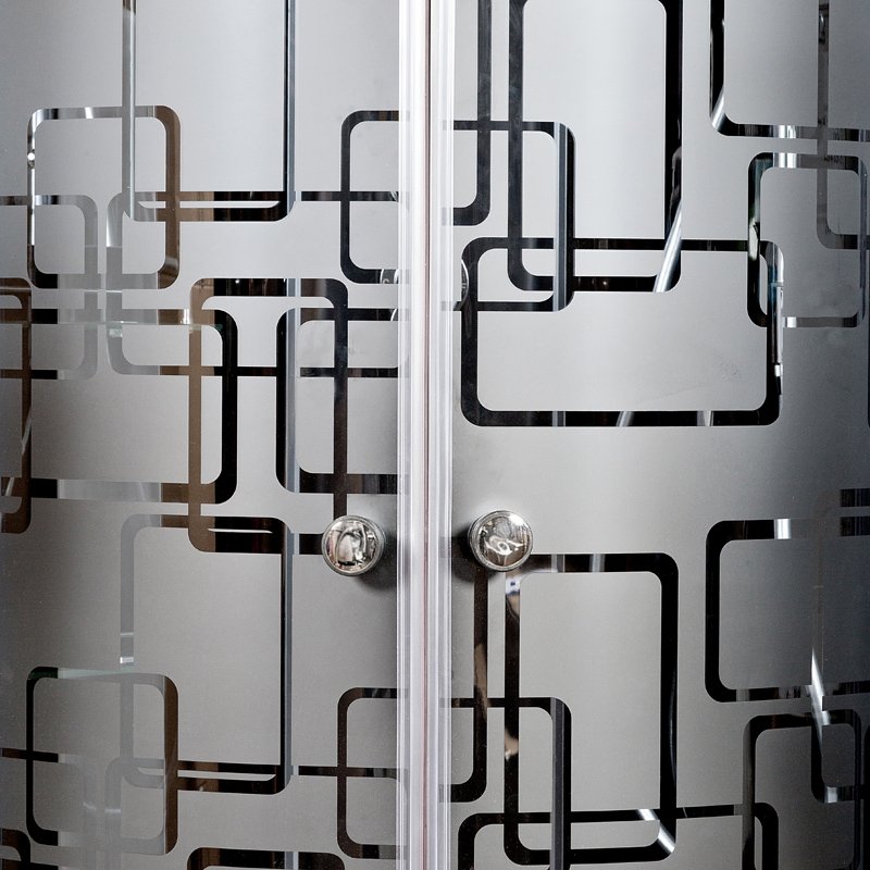 ЕМ1511 R с гм. и эл. Душевая кабина DETO Серия EM BМ4590 N LED BLACK - Вид №13