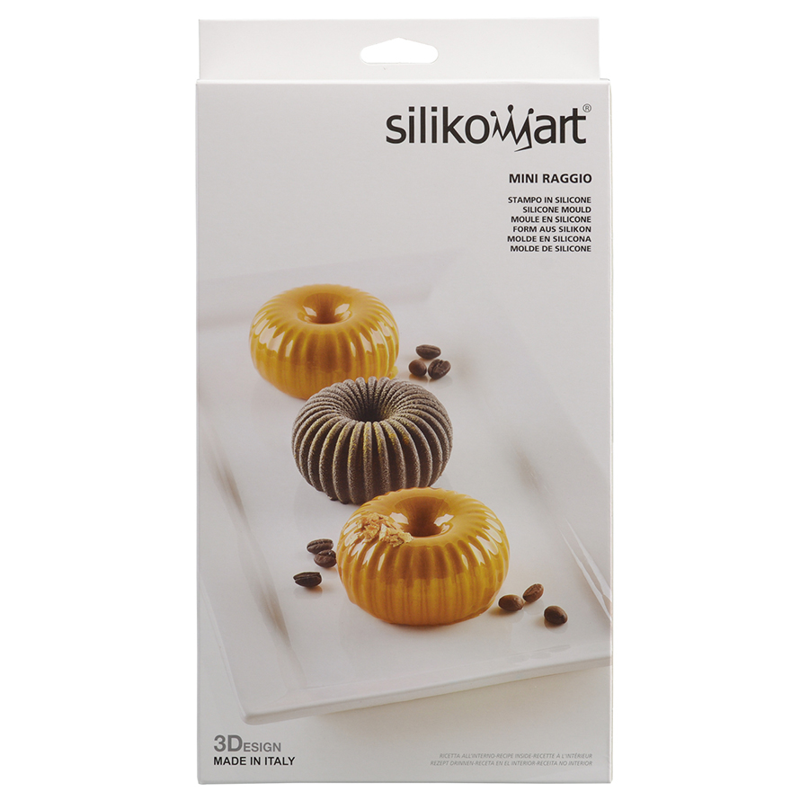 26.233.13.0065 Форма для приготовления пирожных mini raggio 18 х 33,6 см силиконовая Silikomart  - Вид №10