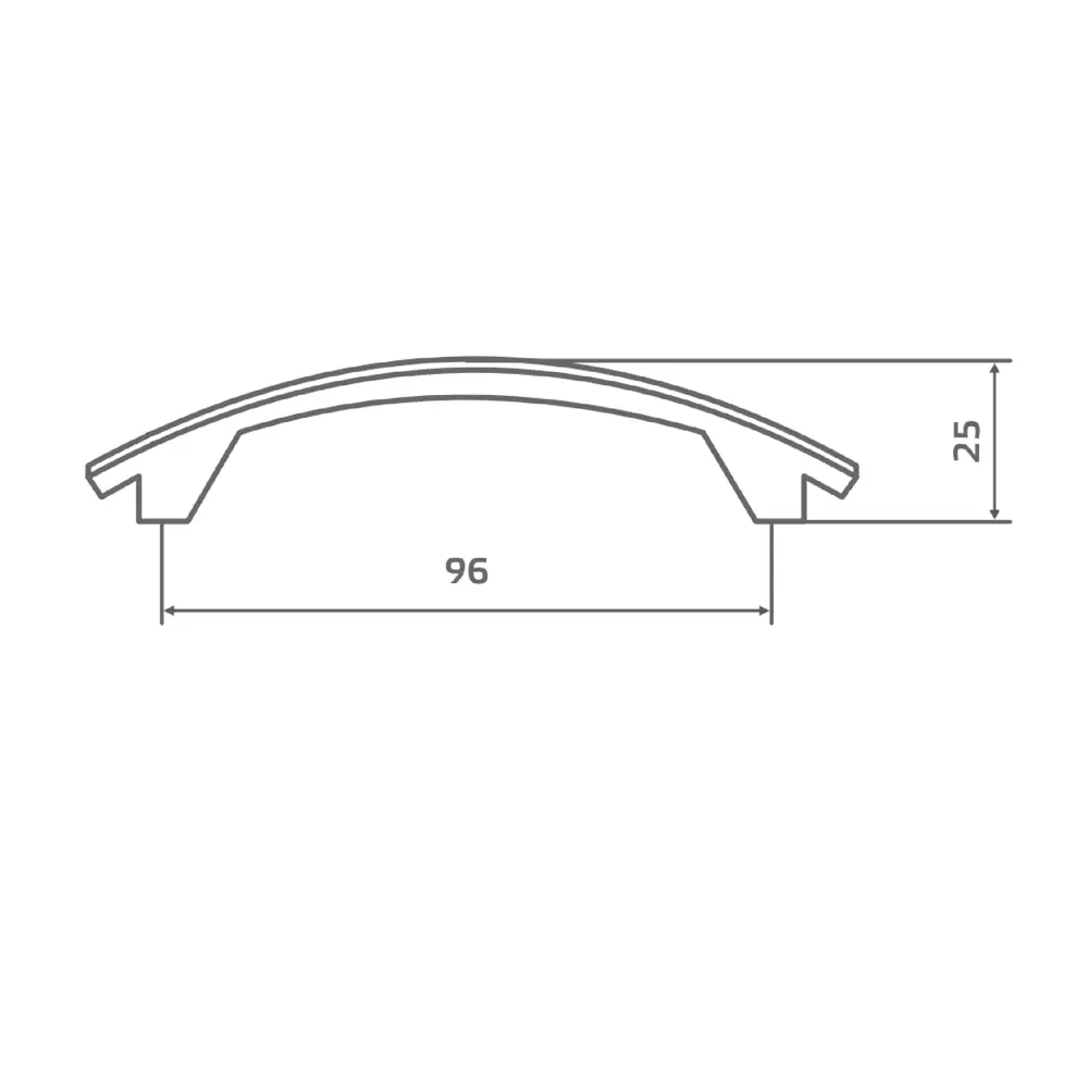 Мебельная ручка-скоба C-26 96 мм темно-коричневый Santreyd STLM-2063651 - Вид №4