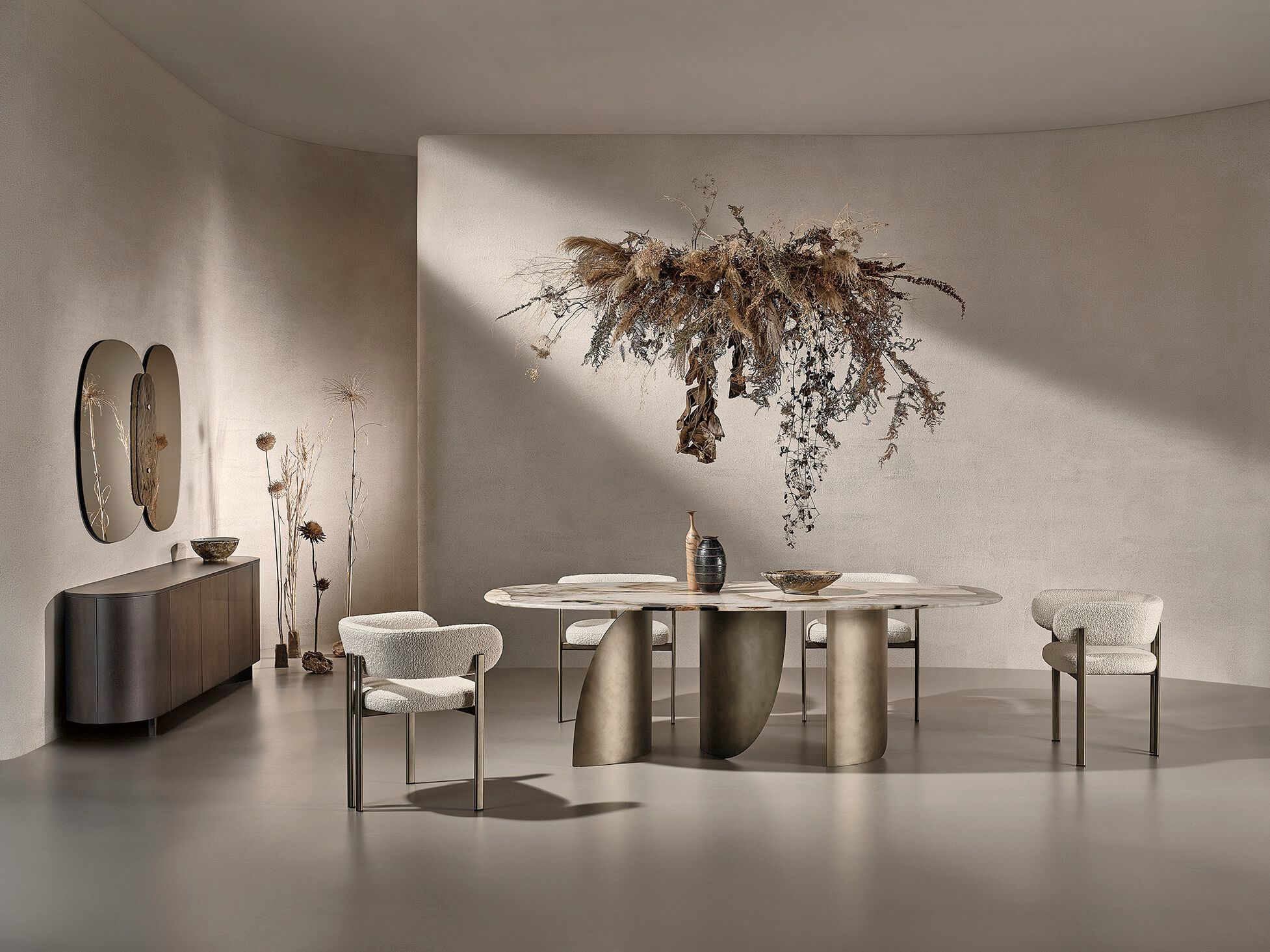 Металлический мягкий стул с подлокотниками Naturedesign Home ARCH-00001634 - Вид №7