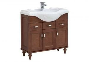 Тумба с раковиной Aquanet Амелия S 85 орех