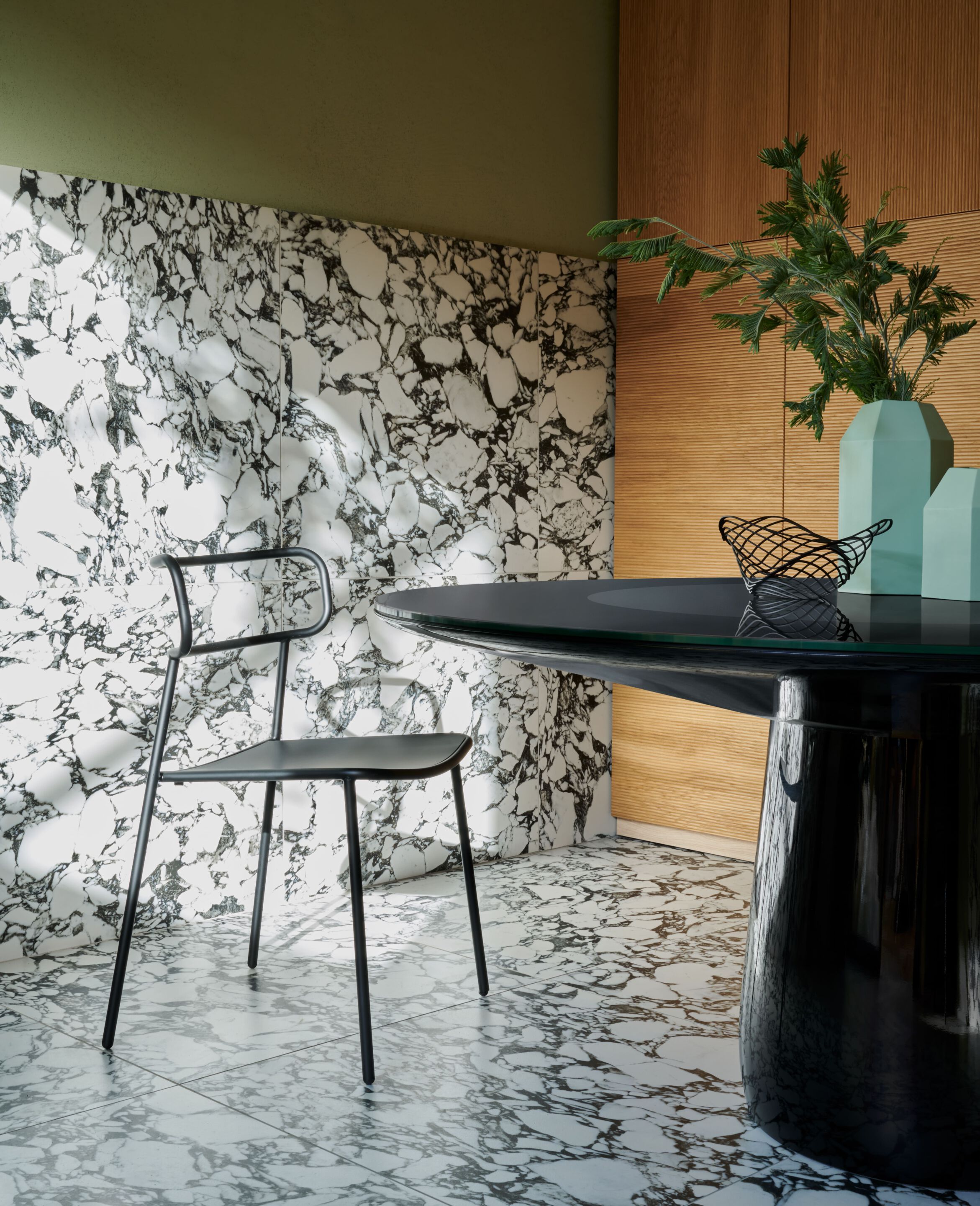 Круглый обеденный стол с хрустальной столешницей BALERI ITALIA ROUNDEL ARCH-00120428 - Вид №11