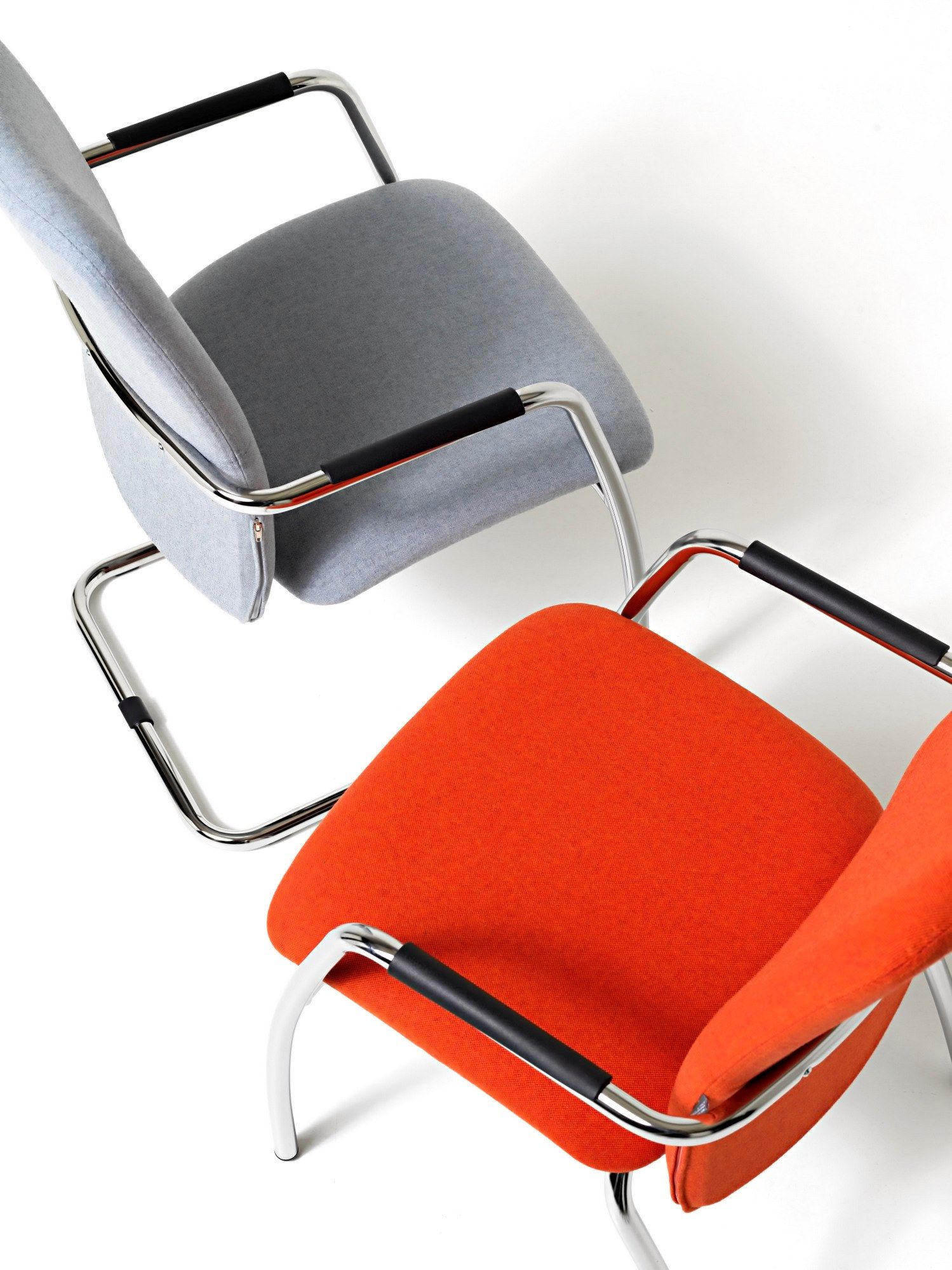 Тканевый стул с подлокотниками для залов ожидания Diemme Social ARCH-00148748 - Вид №3