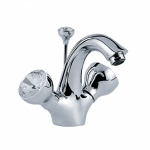 Смеситель для раковины на одно отверстие ½" JOERGER Palazzo Crystal