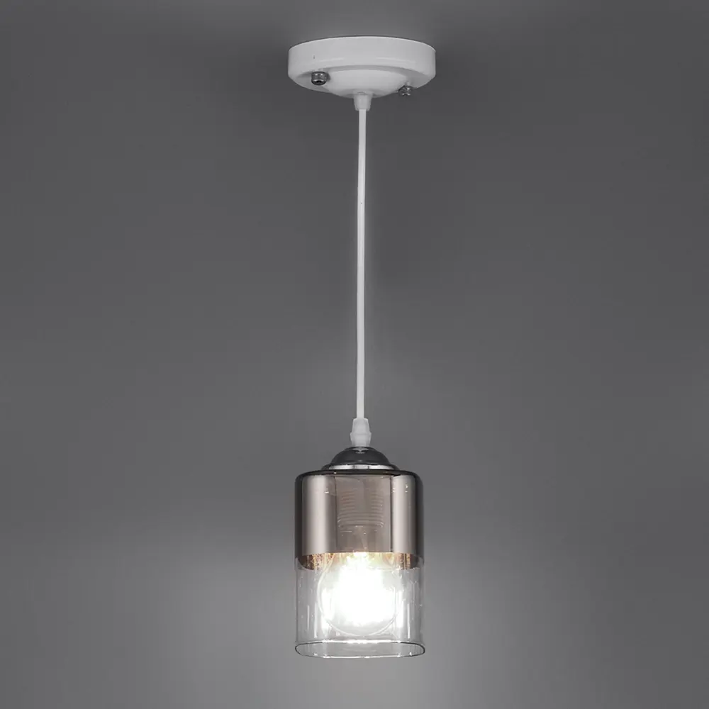 Подвесной светильник Jlight Jada 3178/1P E27 60 Вт, цвет белый/бронза 83279128 STLM-2172353  - Вид №1