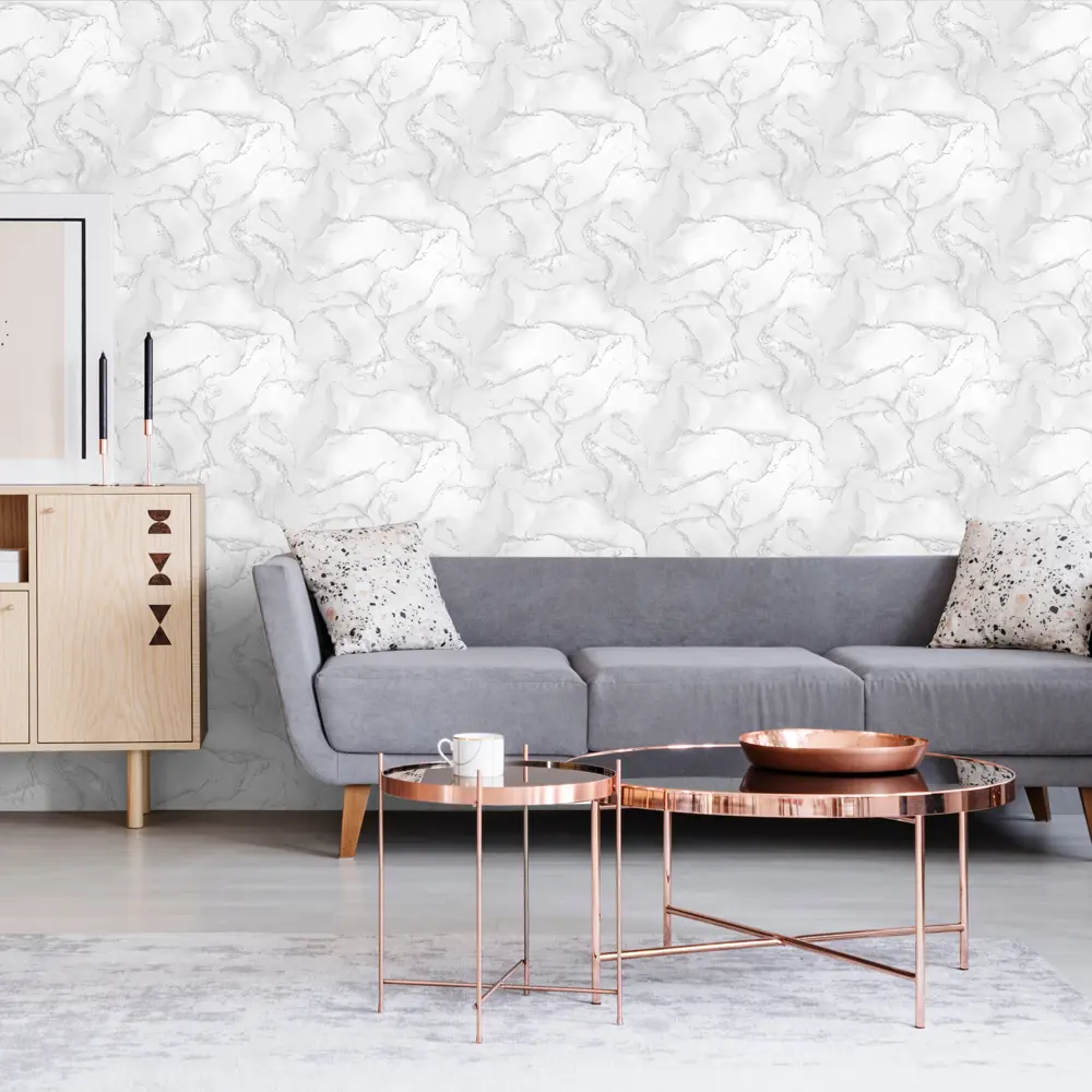 Флизелиновые обои ATELIERO Alicante белые 1.06 м - элегантная отделка 84897151 STLM-0057063 - Вид №2