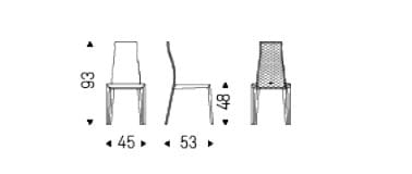 Кожаный стул Cattelan italia KAY COUTURE ARCH-00111879 - Вид №4