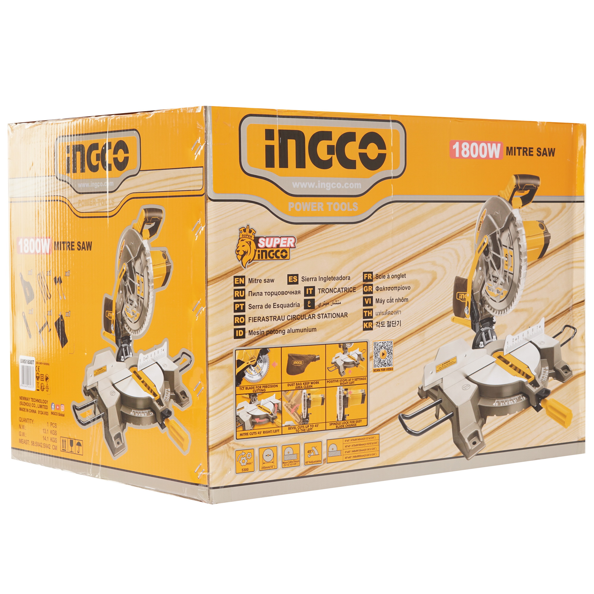 Торцовочная пила  INGCO BMS18007 9213740 STDN-0127773 - Вид №11