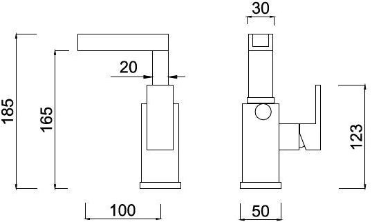 Rubinetteria Giulini Смеситель для биде, однорычажный, настольный Pablolux F9829a-b1 - Вид №1