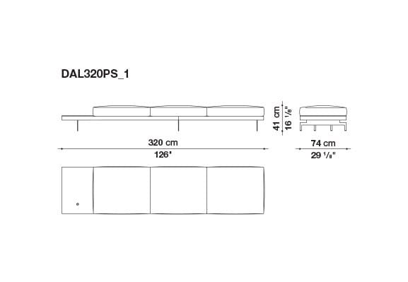 3-местный тканевый диван B&B Italia док ARCH-00033457 - Вид №46
